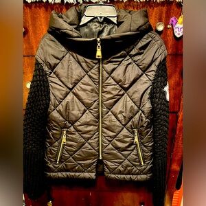 MaxMara Coat With Knitted Sleeves